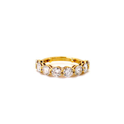 Round Diamond Shared Prong Eternity Ring Hong Kong