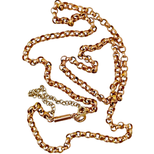 Belcher rolo chain in k gold by Valentina Fine Jewellery Hong Kong. Global free shipping including USA, UK and Australia.