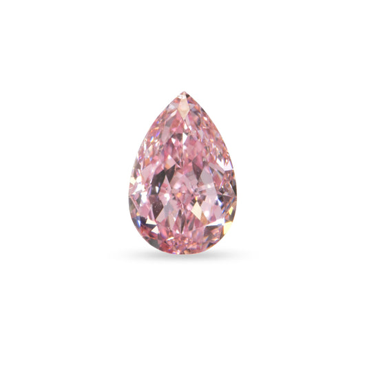 Beautiful and extremely rare natural 0.82 carat pear cut Argyle pink diamond, 5P certified pink diamond by Valentina Fine Jewellery Hong Kong. 