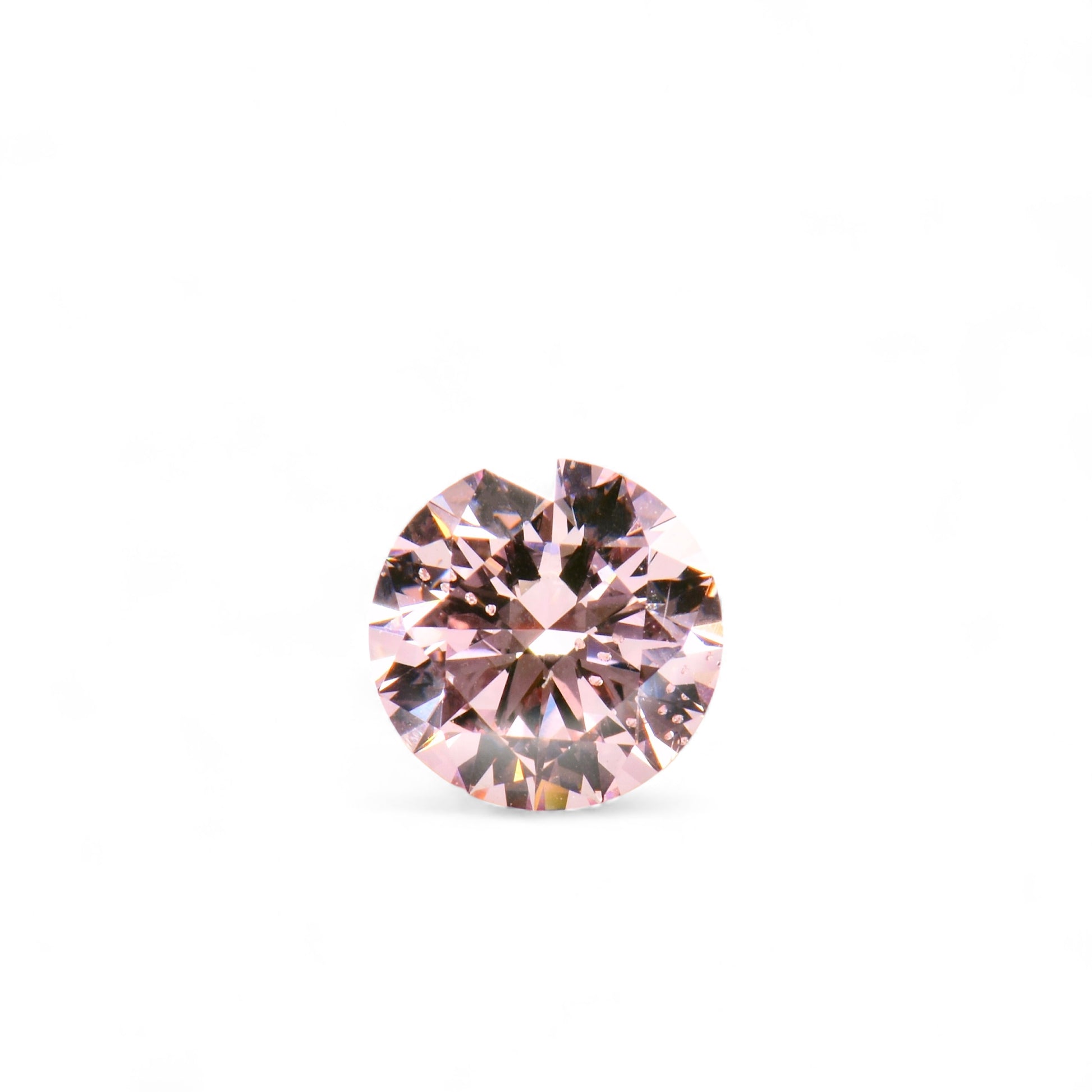 0.78ct round natural Argyle pink diamond by Valentina Fine Jewellery Hong Kong. Global free worldwide shipping including USA