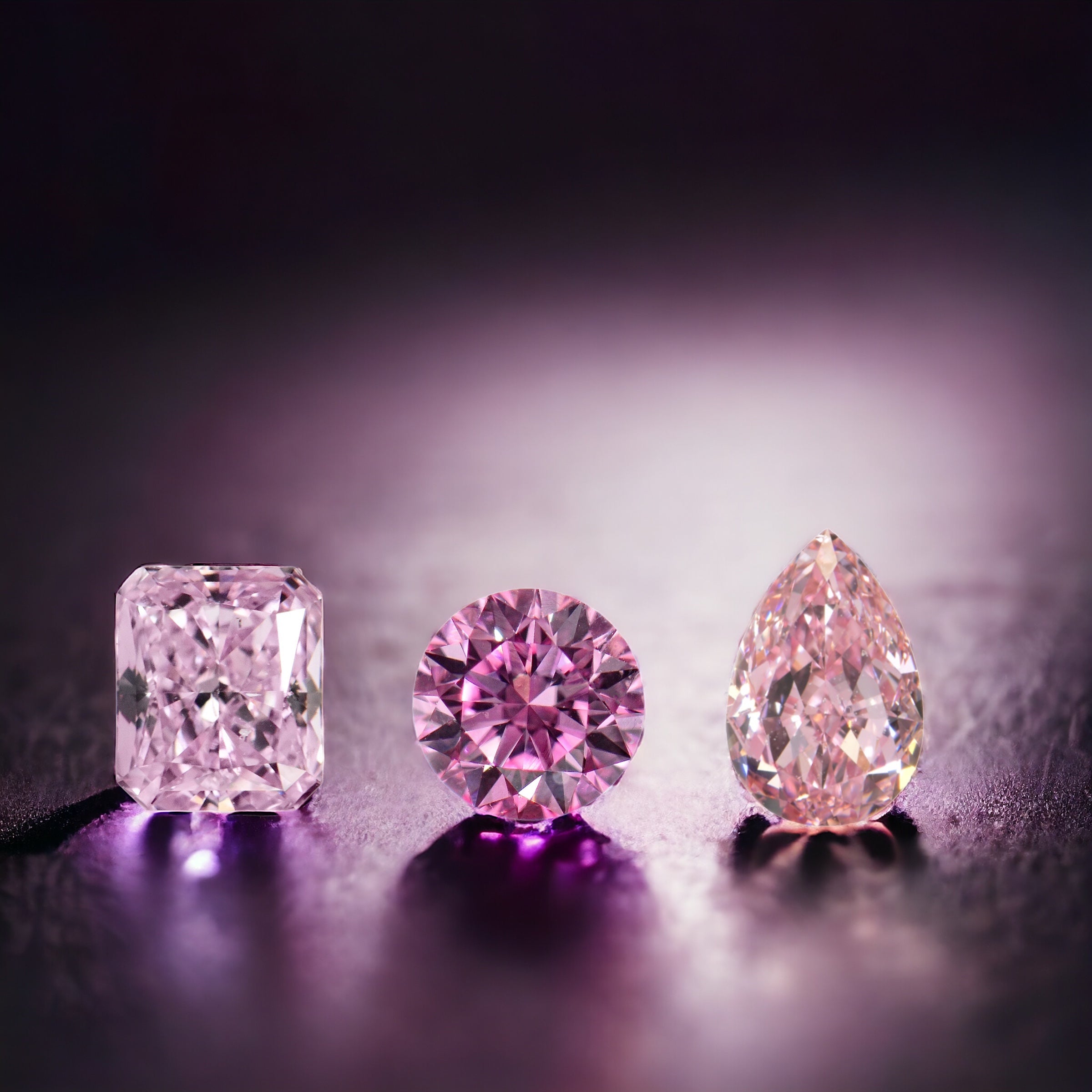 Natural Argyle pink diamonds by Valentina Fine Jewellery Hong Kong. Collector's diamonds, irreplaceable. Free global shipping including USA.