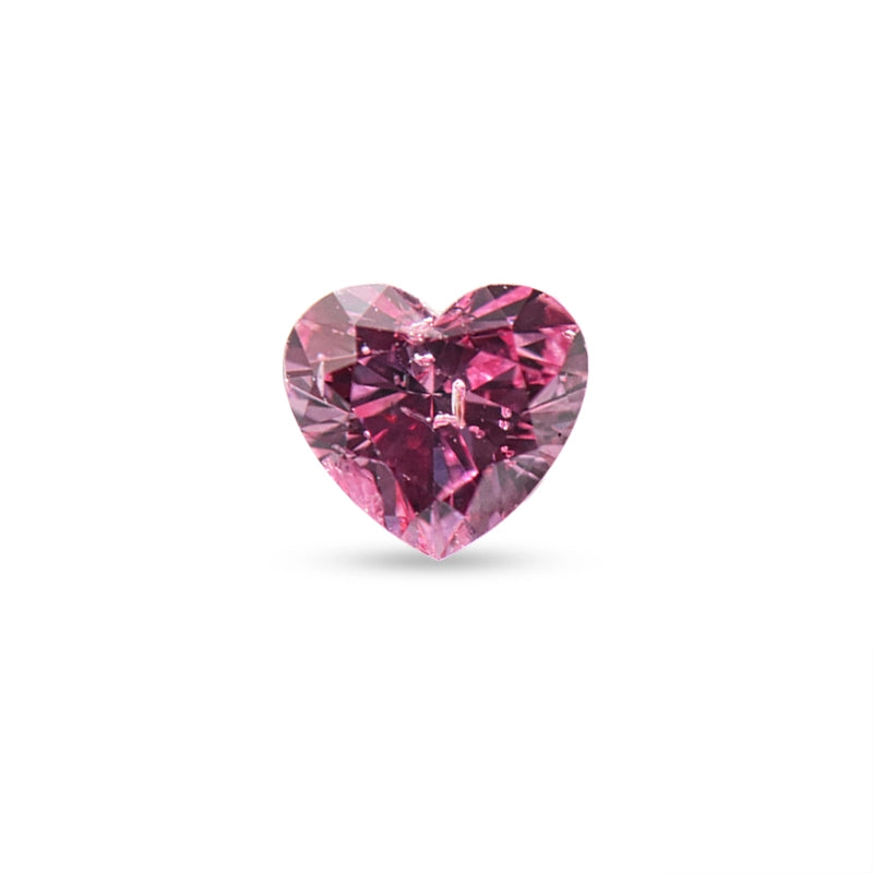 Authentic rare natural Argyle pink diamond heart shape 3PP 0.46ct by Valentina Fine Jewellery Hong Kong. Global free shipping including USA and Dubai.