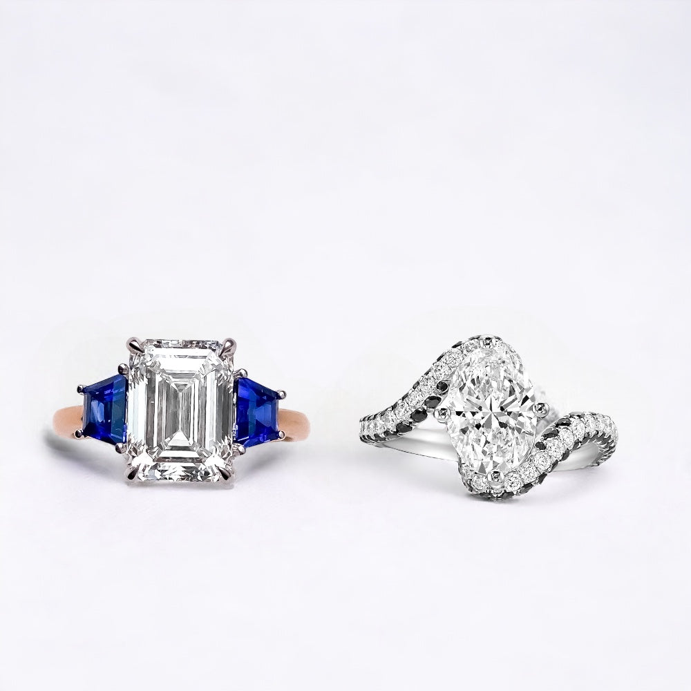 BespokeSapphireAndDiamondEngagementRingHK