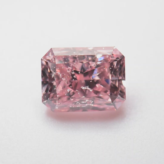 Rare 1.26 carat radiant cut Argyle natural pink diamond by Valentina Fine Jewellery Hong Kong. Free global shipping including USA Australia UK Middle East