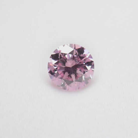 0.30ct round certified Argyle pink natural diamond 5PP by Valentina Fine Jewellery Hong Kong. Global free shipping to USA, Australia, UK and Middle East.