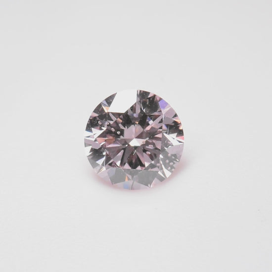 0.78ct round natural Argyle pink diamond by Valentina Fine Jewellery Hong Kong. Global free worldwide shipping including USA