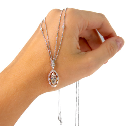 Hong Kong jewellery store Valentina Fine Jewellery, marquise diamond necklace